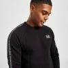 Emporio Armani EA7 Tape Crew Sweatshirt Sort -Herretoj Salg jd 552006 a