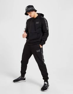 Emporio Armani EA7 Tape Reflect Overhead Tracksuit Sort