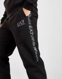 Emporio Armani EA7 Tape Reflect Overhead Tracksuit Sort -Herretoj Salg jd 552010 c