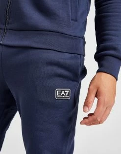 Emporio Armani EA7 Badge Full Zip Træningssæt Herre Blå -Herretoj Salg jd 552013 d