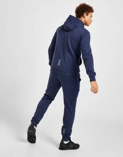 Emporio Armani EA7 Badge Full Zip Træningssæt Herre Blå -Herretoj Salg jd 552013 f