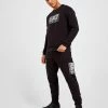 Emporio Armani EA7 Visibility Tracksuit Sort -Herretoj Salg jd 552040 a
