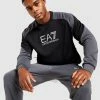 Emporio Armani EA7 Poly Colour Block Sweatshirt Sort
