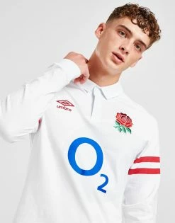 Umbro England RFU 2022/23 Long Sleeve Classic Shirt Hvid