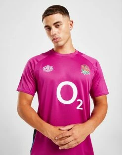 Umbro England Rugby 2022 Gym Training T-Shirt Lilla -Herretoj Salg jd 552267 c