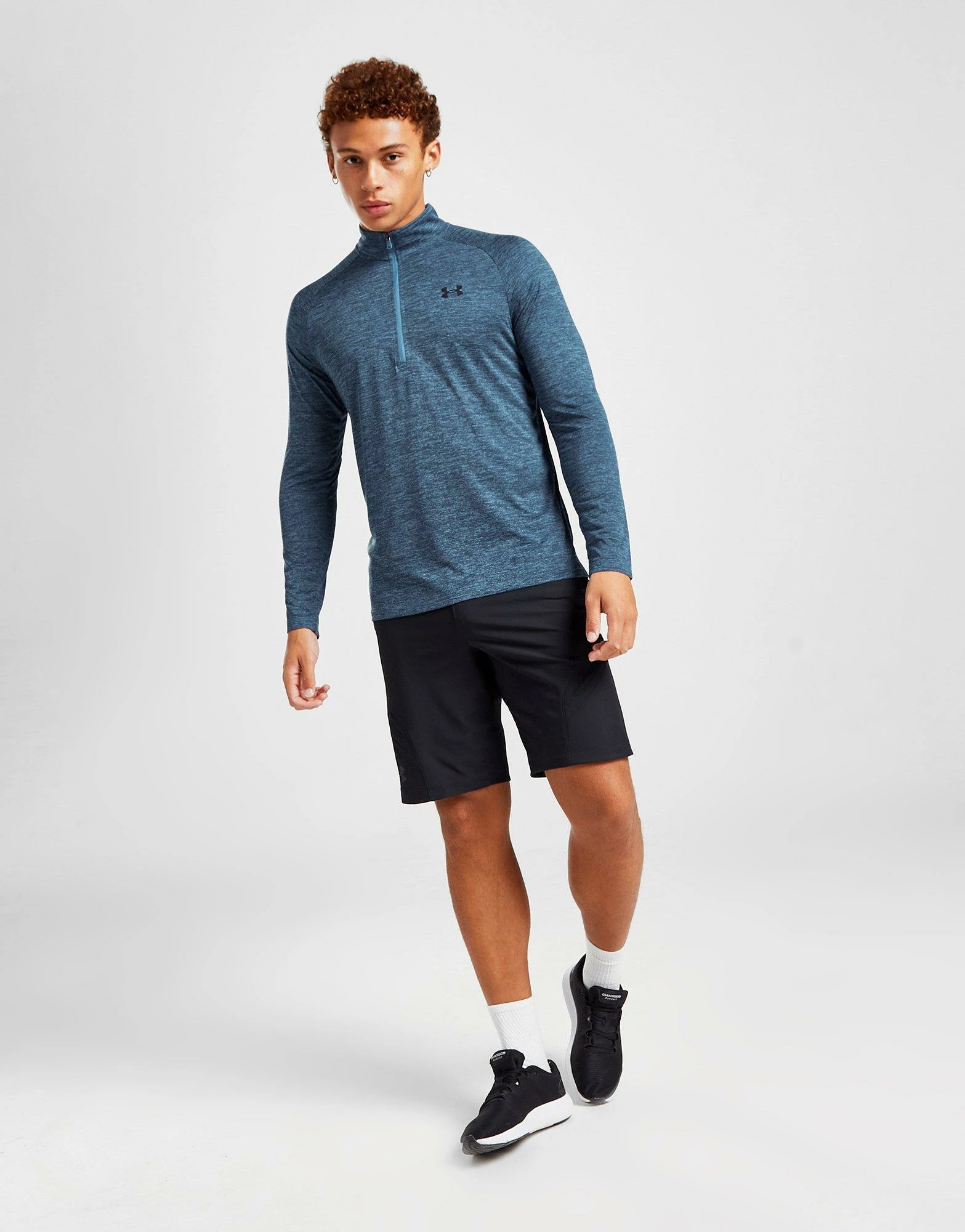 Under Armour Tech 1/2 Zip Track Top Herre Blå 6 Under Armour Tech 1/2 Zip Track Top Herre Blå - Billede 4