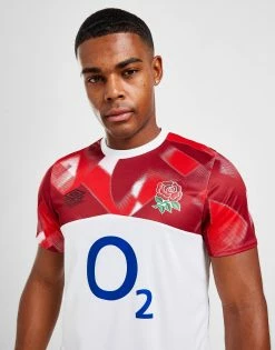 Umbro England RFU Warm Up Shirt Hvid -Herretoj Salg jd 552273 c