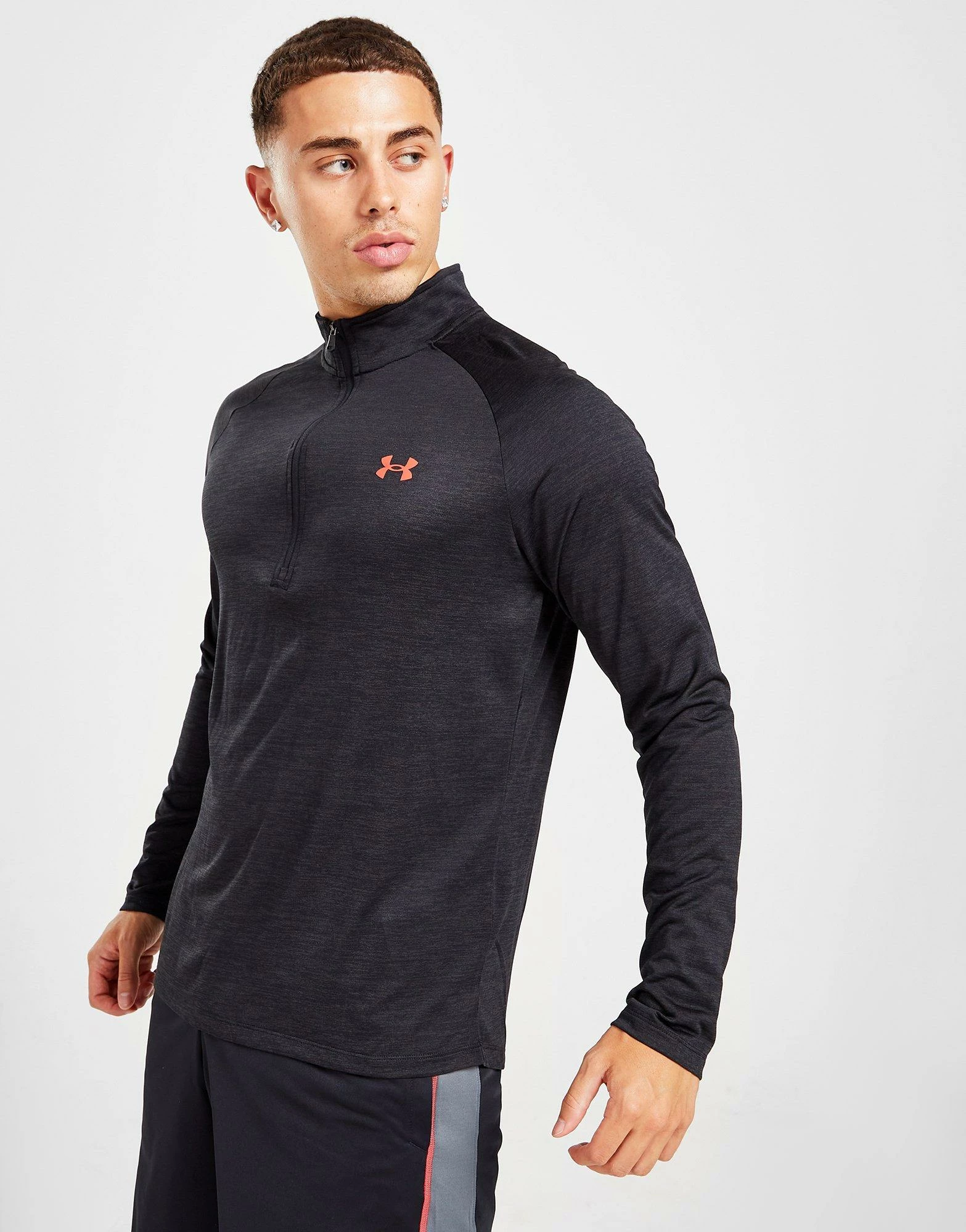 Under Armour Tech 1/2 Zip Track Top Herre Sort 3 Under Armour Tech 1/2 Zip Track Top Herre Sort