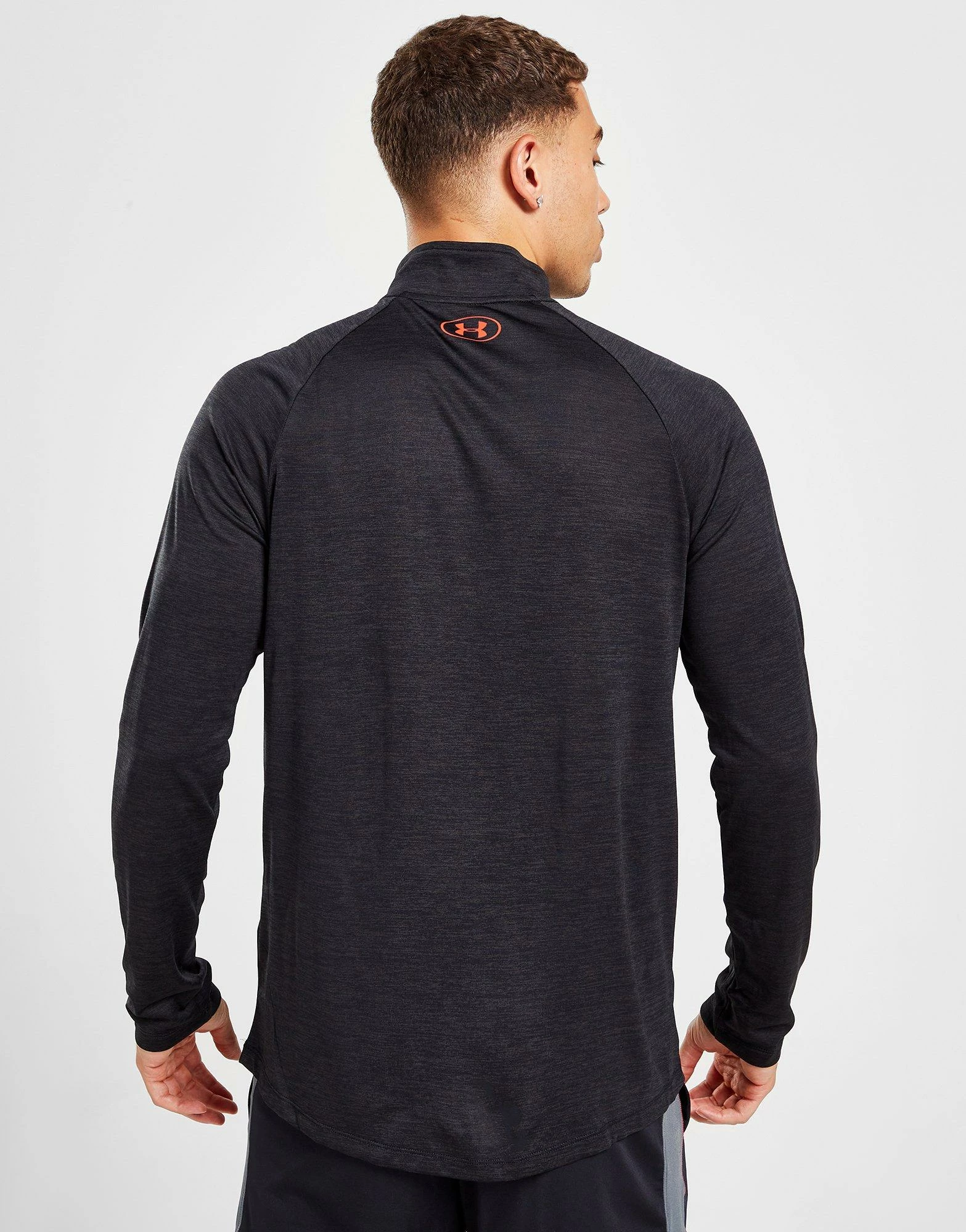 Under Armour Tech 1/2 Zip Track Top Herre Sort 5 Under Armour Tech 1/2 Zip Track Top Herre Sort - Billede 3