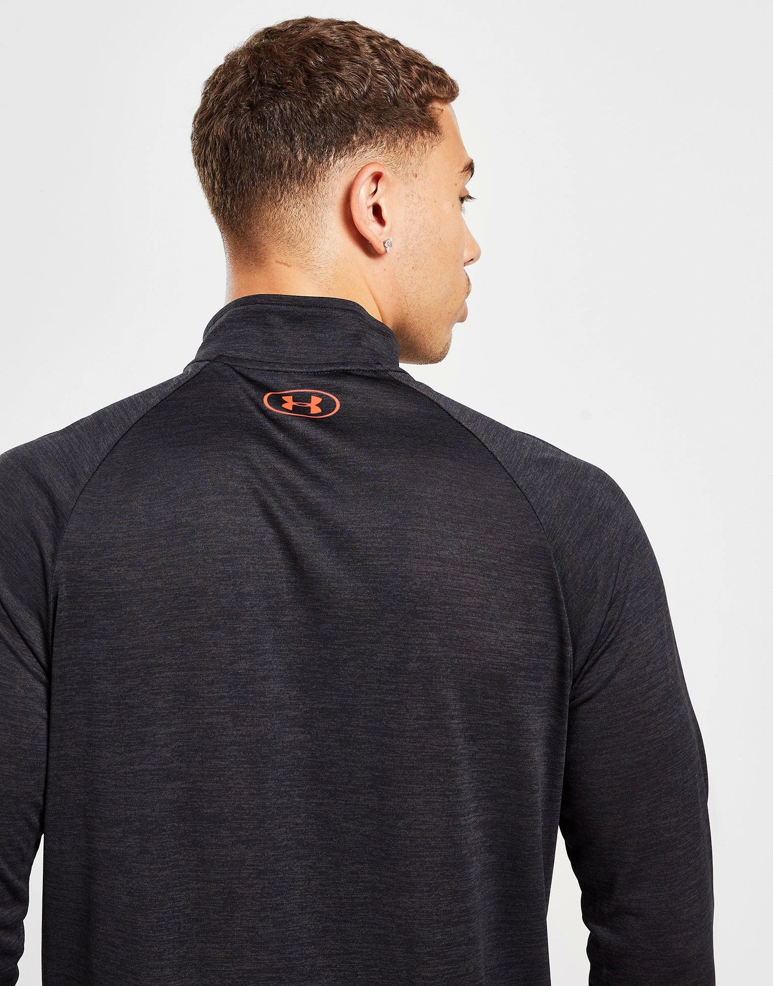 Under Armour Tech 1/2 Zip Track Top Herre Sort 6 Under Armour Tech 1/2 Zip Track Top Herre Sort - Billede 4