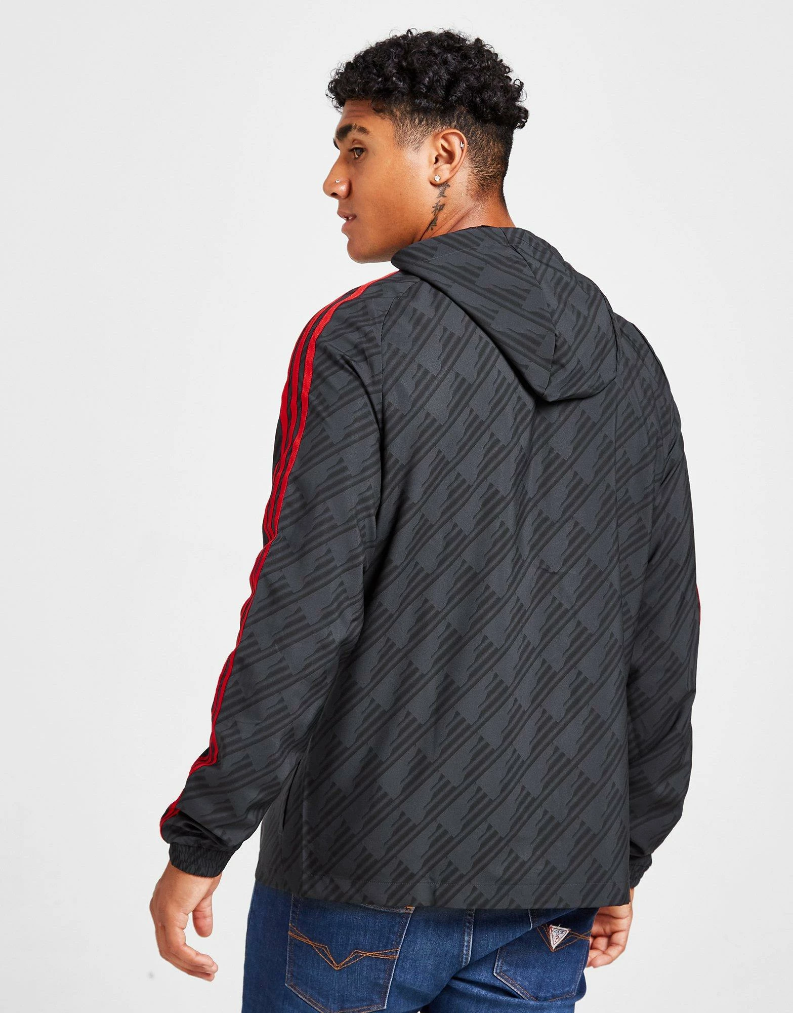 Adidas Manchester United FC DNA Windbreaker Grå 4 Adidas Manchester United FC DNA Windbreaker Grå - Billede 2