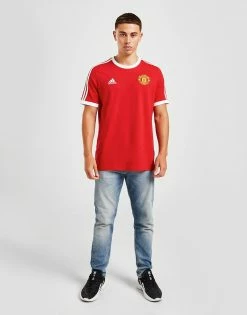Adidas Manchester United FC DNA 3-Stripes T-Shirt Rød 9 Adidas Manchester United FC DNA 3-Stripes T-Shirt Rød -Herretoj Salg jd 552791 d