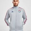 Adidas Olympique Lyon Dna 3-stripes Track Top Grå -Herretoj Salg jd 552833 a