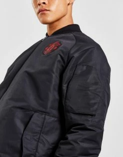 Adidas Manchester United Fc Travel Jacket Sort -Herretoj Salg jd 552910 f