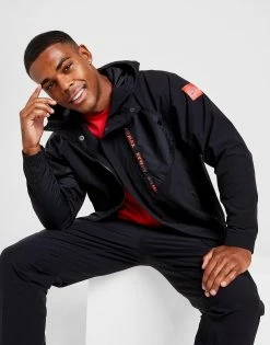 Nike Air Max Woven Lightweight Jakke Herre Sort -Herretoj Salg jd 553296 b