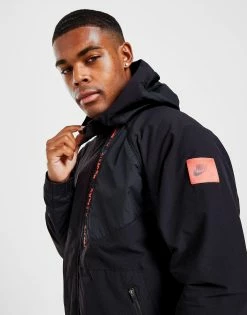 Nike Air Max Woven Lightweight Jakke Herre Sort -Herretoj Salg jd 553296 f