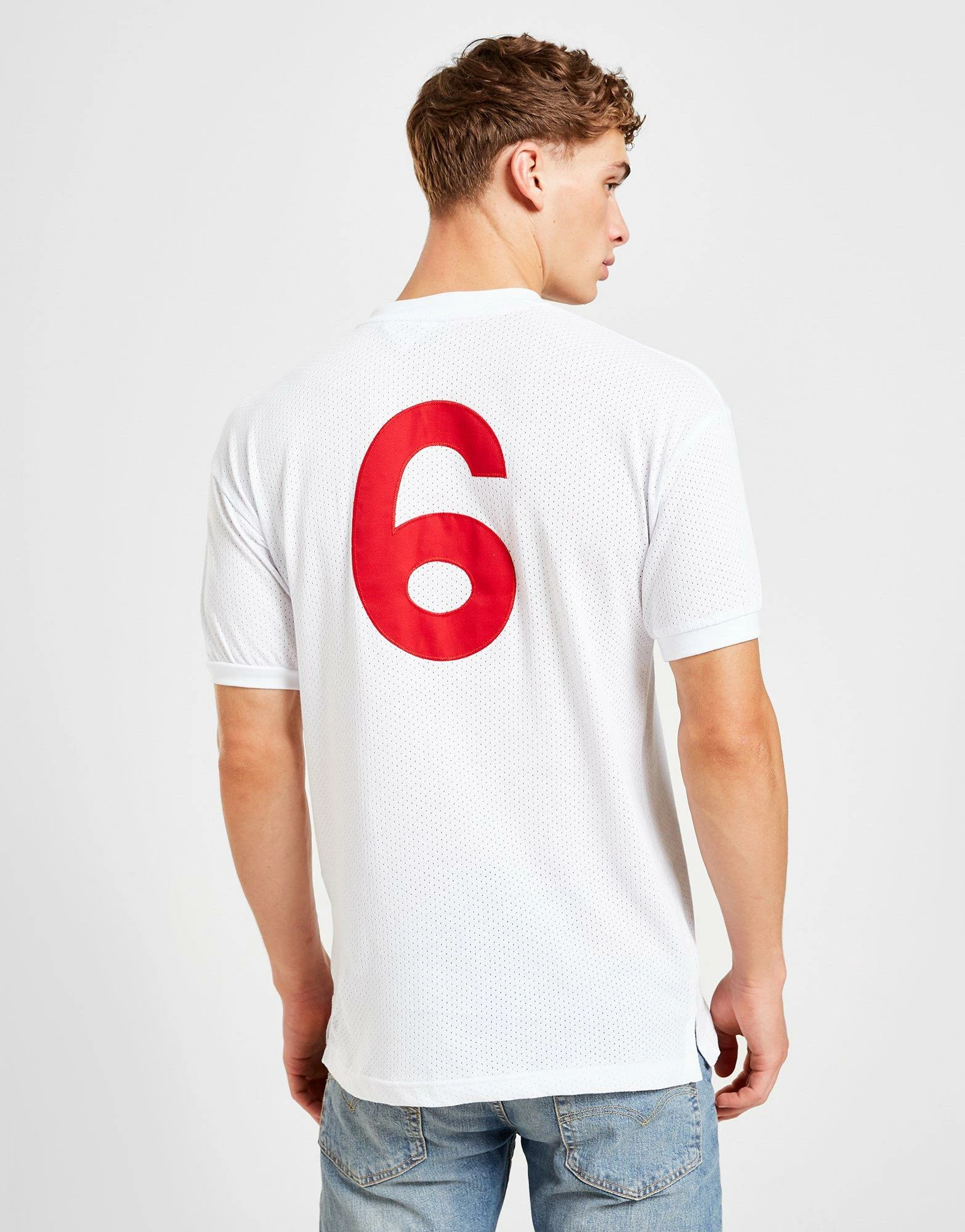 Score Draw England Mexico '70 Home Retro Shirt Hvid 5 Score Draw England Mexico '70 Home Retro Shirt Hvid - Billede 3