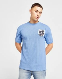 Score Draw England '70 World Cup Third Retro Shirt Blå