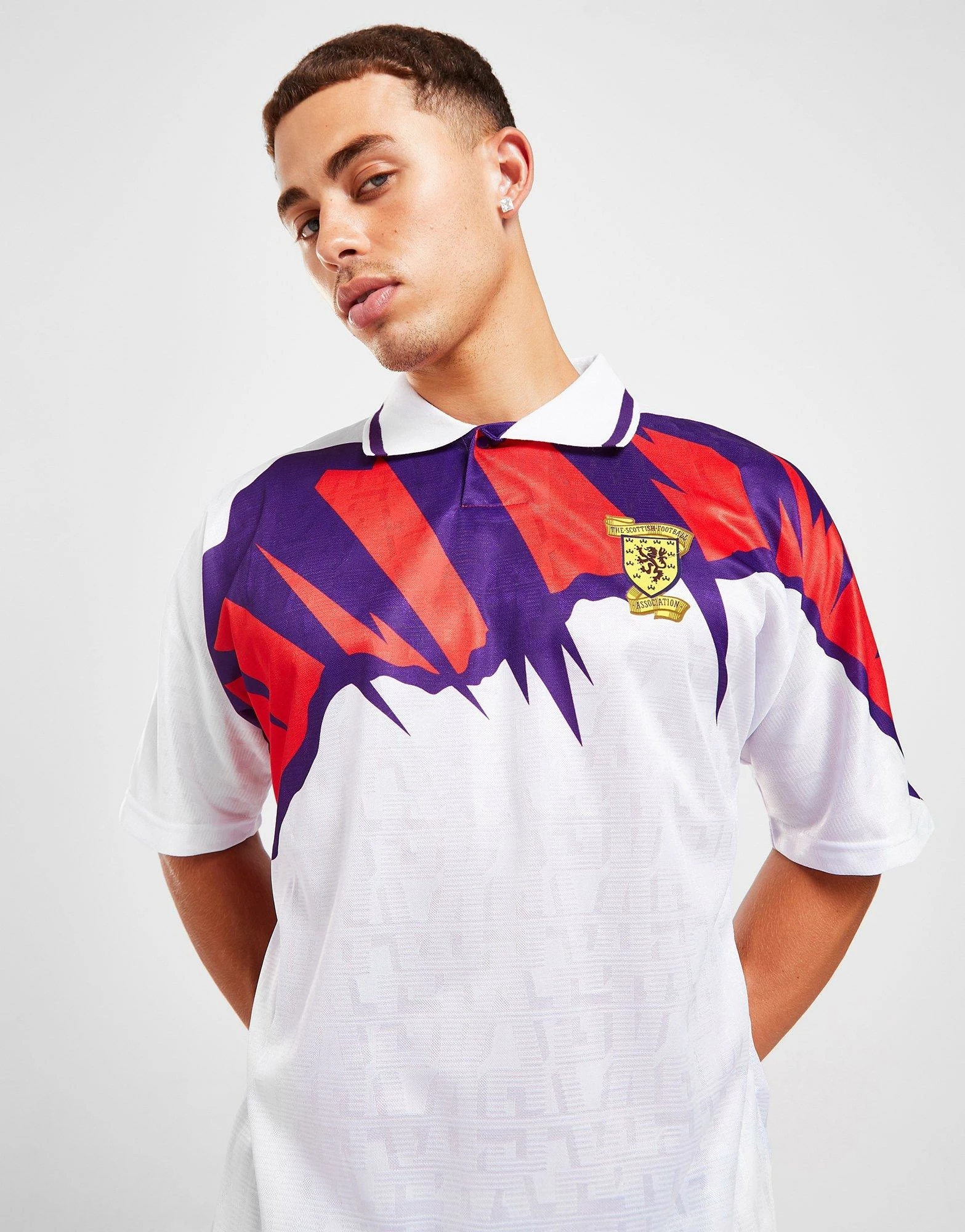 Score Draw Scotland '92 Retro Away Shirt Hvid 3 Score Draw Scotland '92 Retro Away Shirt Hvid