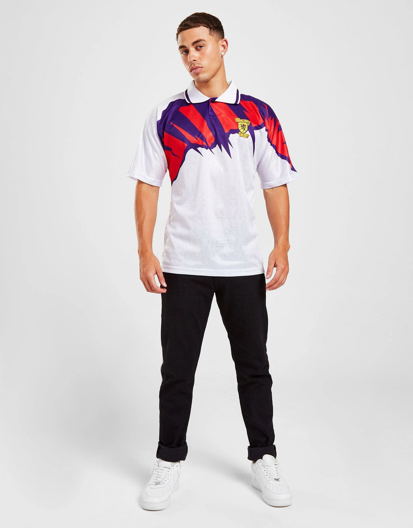 Score Draw Scotland '92 Retro Away Shirt Hvid 6 Score Draw Scotland '92 Retro Away Shirt Hvid - Billede 4