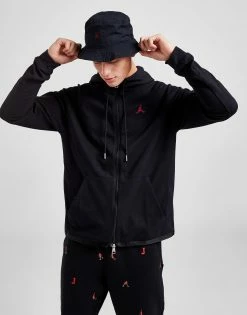 Jordan Full Zip Essentials Hoodie Sort -Herretoj Salg jd 553822 c
