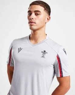 Macron Wales Rugby 2022/23 Training Shirt Grå