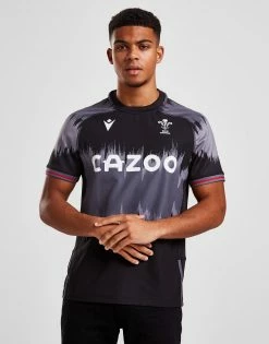 Macron Wales Rugby 2022/23 Training Jersey Sort -Herretoj Salg jd 554021 b