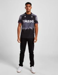 Macron Wales Rugby 2022/23 Training Jersey Sort -Herretoj Salg jd 554021 d