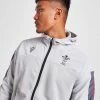 Macron Welsh Rugby Union 2022/23 Travel Jacket Grå -Herretoj Salg jd 554022 a