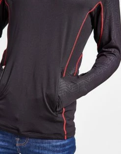 Macron Wales Rugby 2022/23 Travel 1/4 Zip Top Sort -Herretoj Salg jd 554026 d