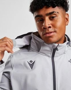 Macron Wales Rugby 2022/23 Softshell Jacket Grå -Herretoj Salg jd 554045 d