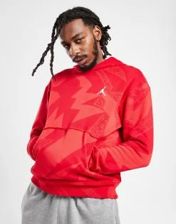 Jordan All Over Print Hoodie Rød -Herretoj Salg jd 554079 d