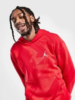 Jordan All Over Print Hoodie Rød -Herretoj Salg jd 554079 f