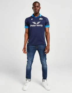 Macron Scotland Rugby Union 2022 Home Shirt Blå -Herretoj Salg jd 554097 c