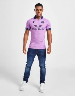 Macron Scotland Rugby 2022/23 Pro Home Shirt Lilla -Herretoj Salg jd 554110 d