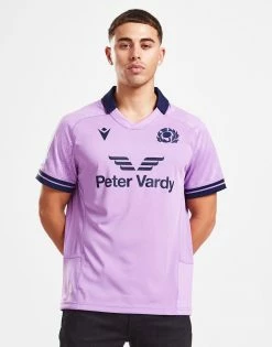 Macron Scotland Rugby 2022/23 Away Shirt Lilla -Herretoj Salg jd 554114 d