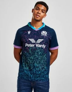 Macron Scotland Rugby 2022/23 Training Shirt Blå -Herretoj Salg jd 554127 c