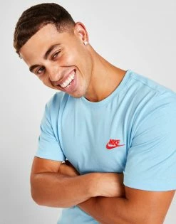 Nike Club T-Shirt Herre Blå -Herretoj Salg jd 554130 c