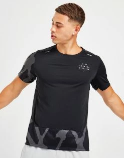 Nike Run Division Dri-FIT Camo T-Shirt Sort -Herretoj Salg jd 554175 c