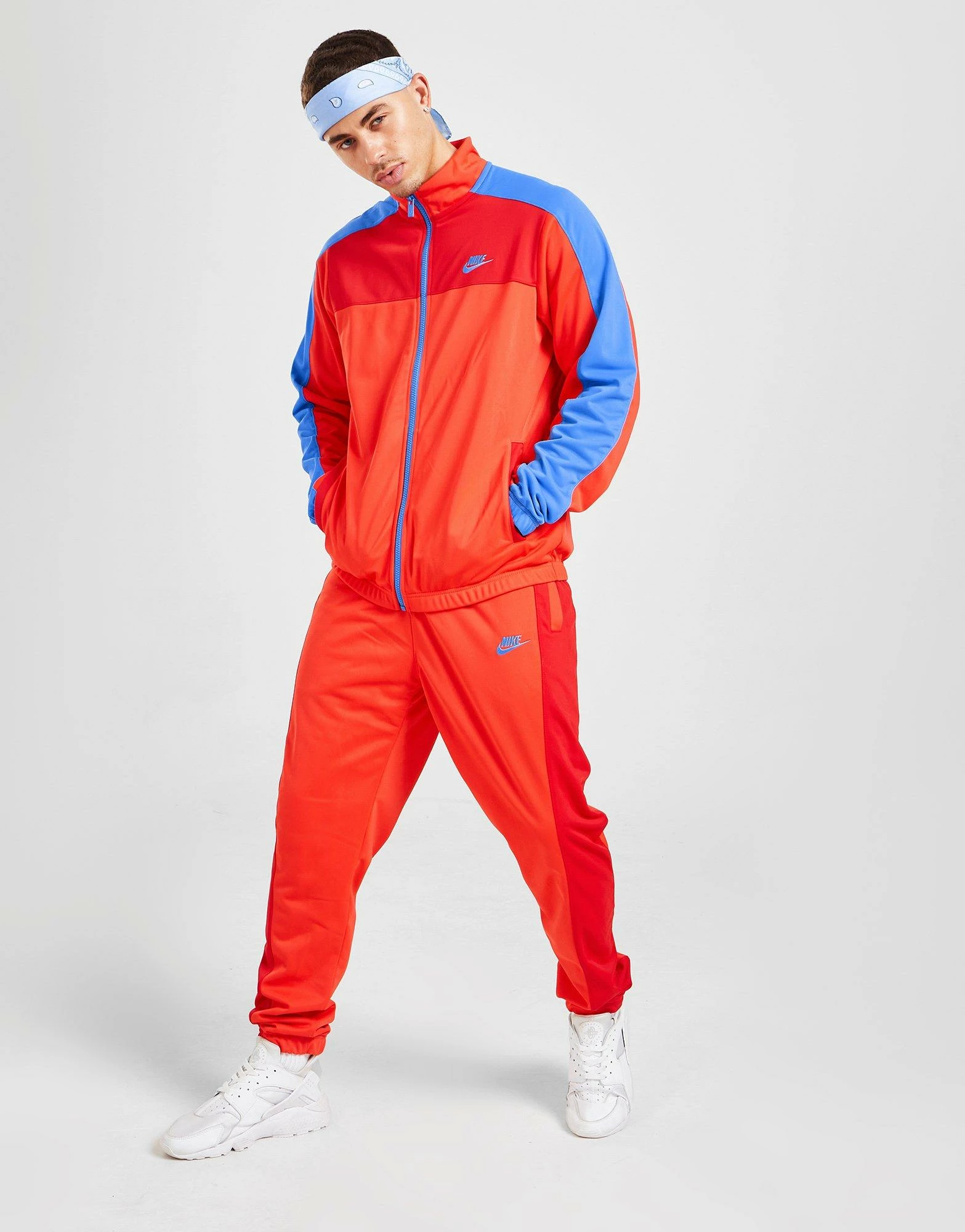 Nike Polyknit Colour Block Tracksuit Rød 5 Nike Polyknit Colour Block Tracksuit Rød - Billede 3