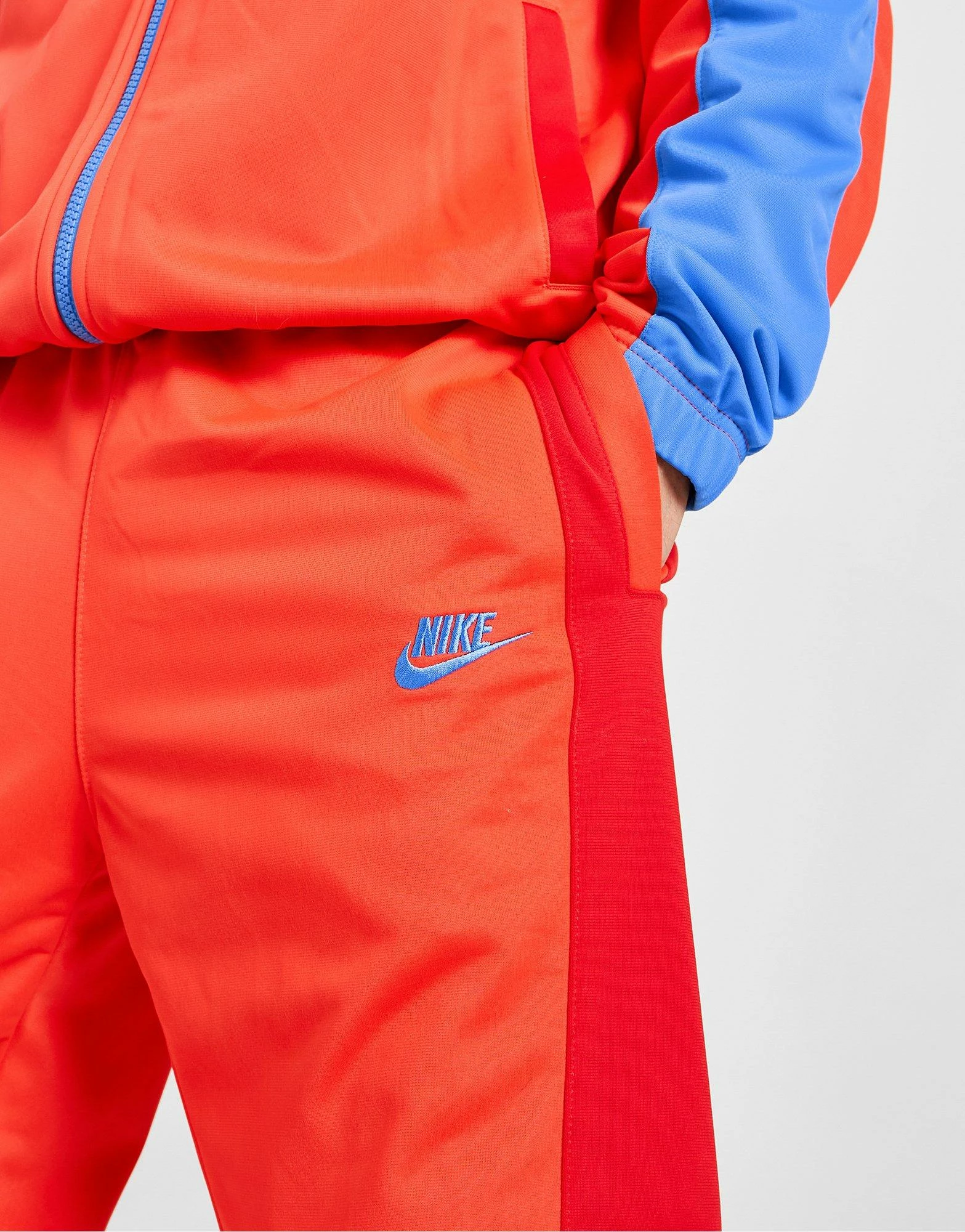 Nike Polyknit Colour Block Tracksuit Rød 8 Nike Polyknit Colour Block Tracksuit Rød - Billede 6