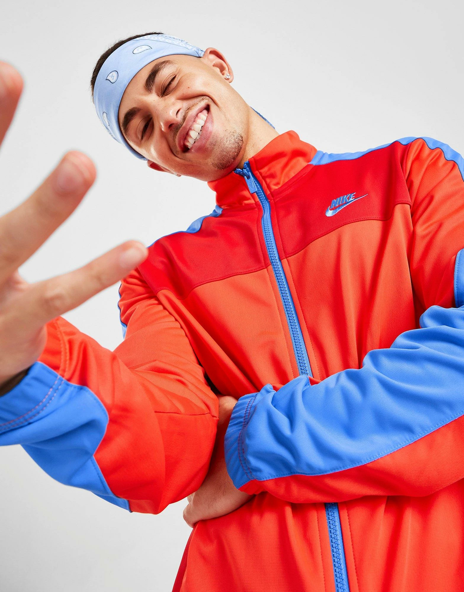 Nike Polyknit Colour Block Tracksuit Rød 9 Nike Polyknit Colour Block Tracksuit Rød - Billede 7