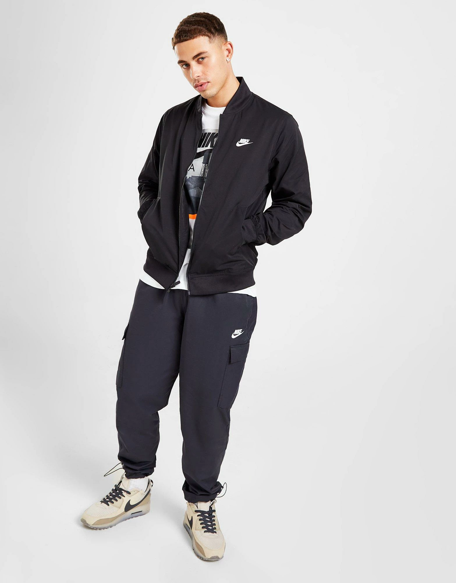 Nike Bomber Jacket Sort 9 Nike Bomber Jacket Sort - Billede 7