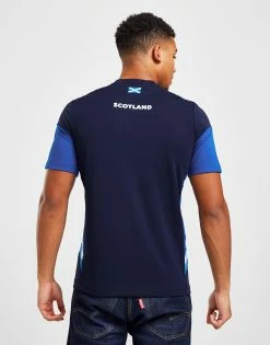 Macron Scotland Rugby T-Shirt Blå -Herretoj Salg jd 554269 c