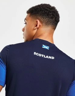 Macron Scotland Rugby T-Shirt Blå -Herretoj Salg jd 554269 d