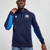 Macron Scotland Rugby 2022 Travel Hoodie Blå -Herretoj Salg jd 554278 a
