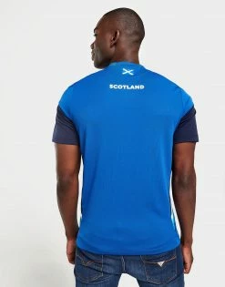 Macron Scotland Rugby Gym T-Shirt Blå -Herretoj Salg jd 554303 d