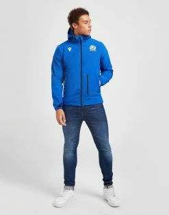 Macron Scotland Rugby 2022/23 Softshell Jacket Blå -Herretoj Salg jd 554315 d