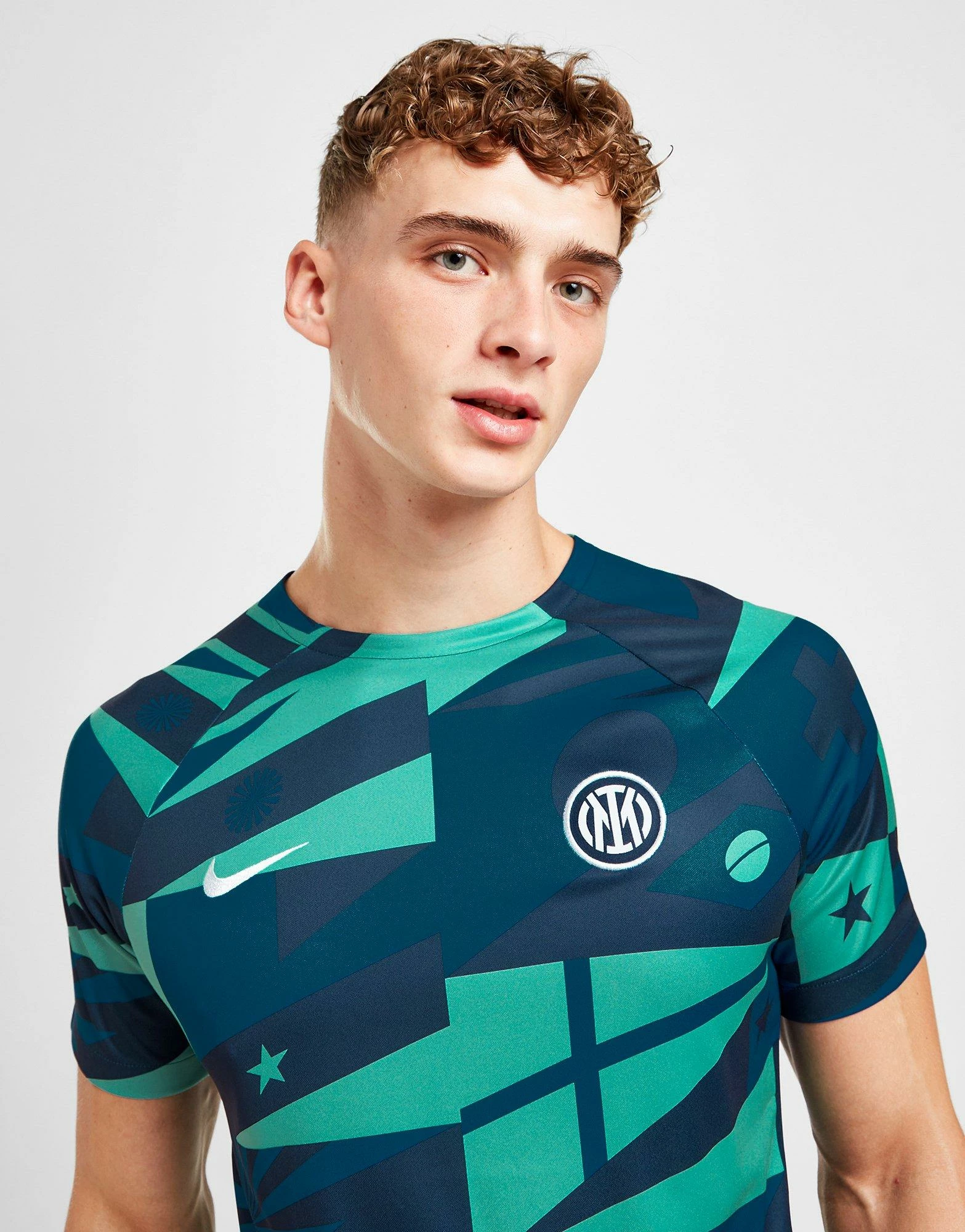 Nike Inter Milan Pre Match Shirt Blå 4 Nike Inter Milan Pre Match Shirt Blå - Billede 2