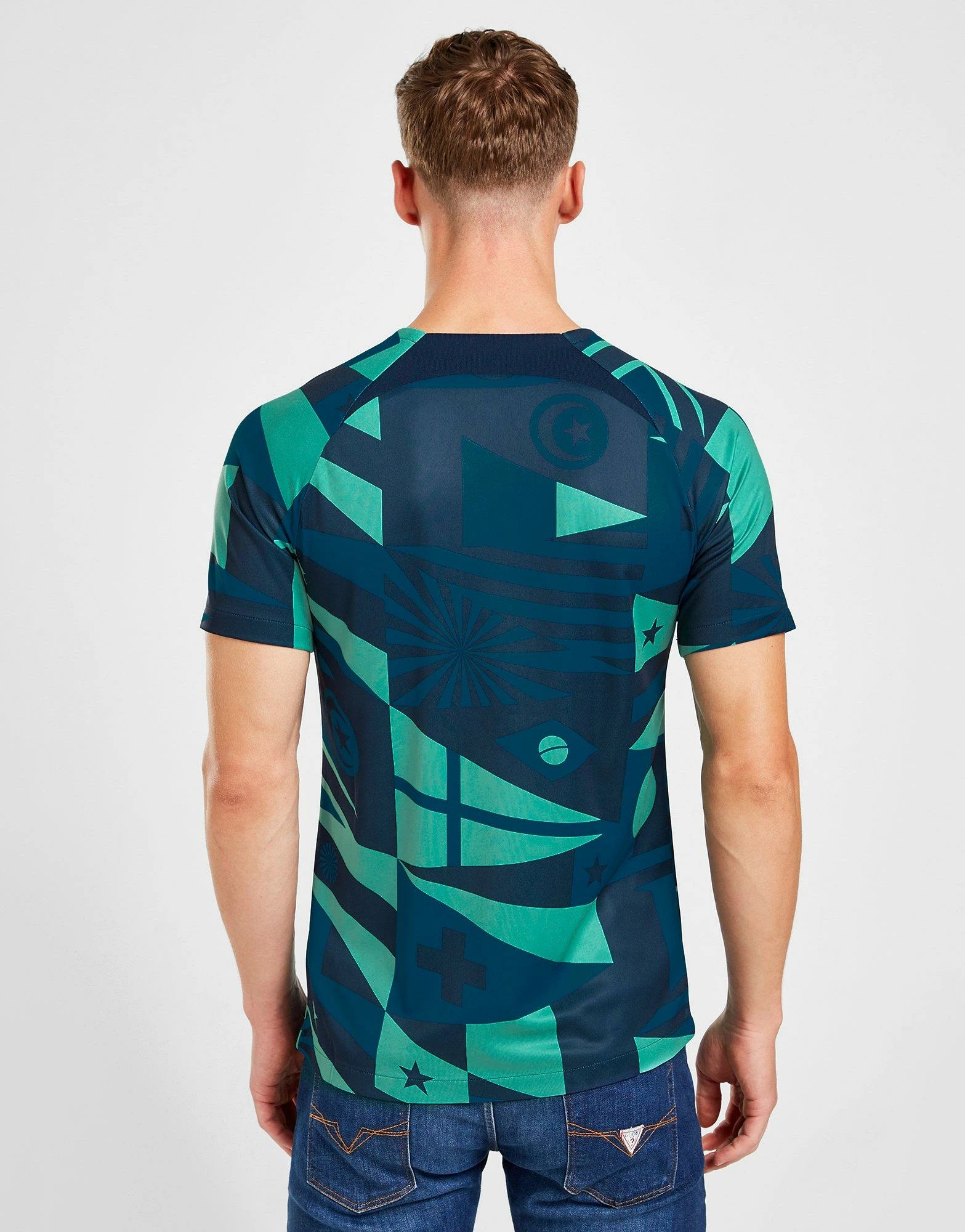 Nike Inter Milan Pre Match Shirt Blå 5 Nike Inter Milan Pre Match Shirt Blå - Billede 3